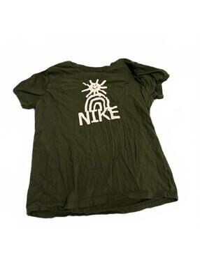 Nike Boys Kids XL The Nike Tee Olive Green Graphic T-Shirt